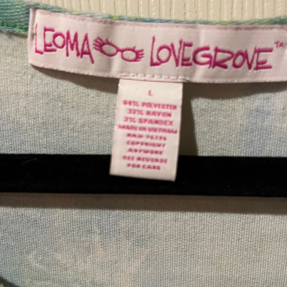 Sz L Leoma Lovegrove Art to Wear Top - Picture 2 of 3